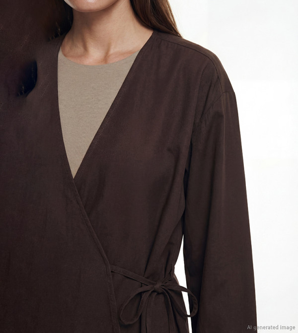 LC Waikiki  Kimonos - Brown Kimonos