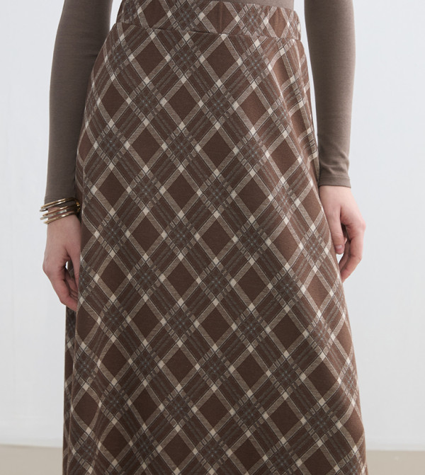 LC Waikiki Skirts - Brown Maxi Skirts