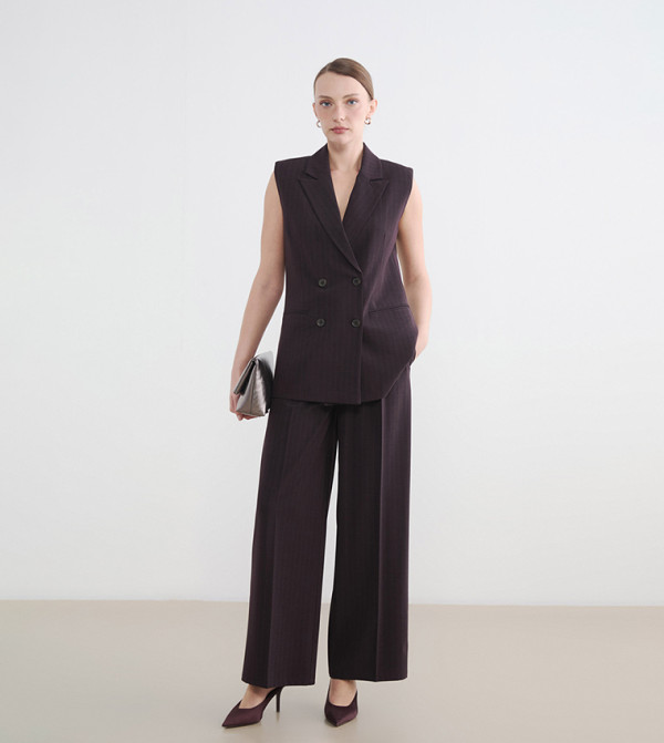 اٍل سي واي كيكي  summer-tailoring - بورغندي بنطال كاجوال