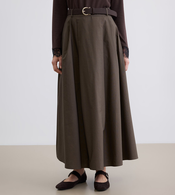 LC Waikiki  Clothing - Brown Maxi Skirts