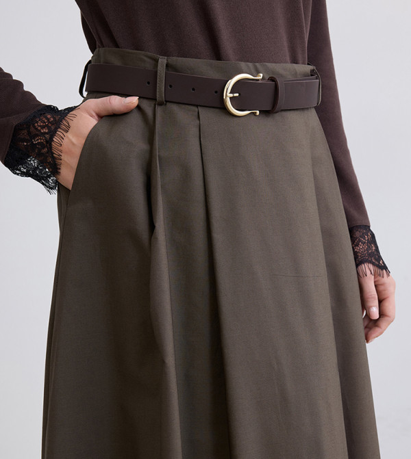 LC Waikiki  Clothing - Brown Maxi Skirts