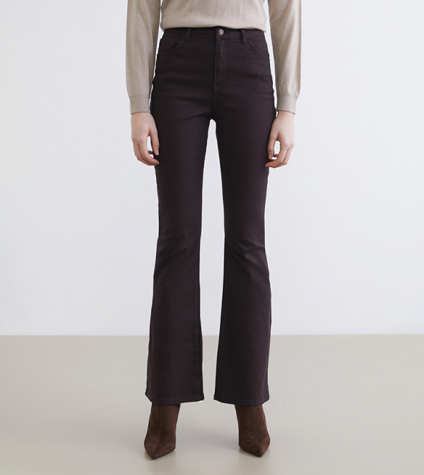 LC Waikiki  Bootcut Jeans - Dark Brown Bootcut Jeans