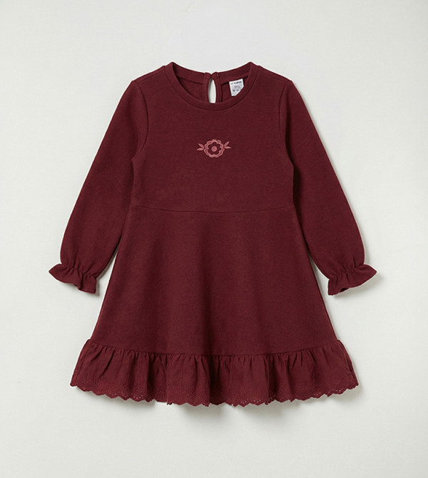 LC Waikiki Casual Dress - BORDEAUX Casual Dress