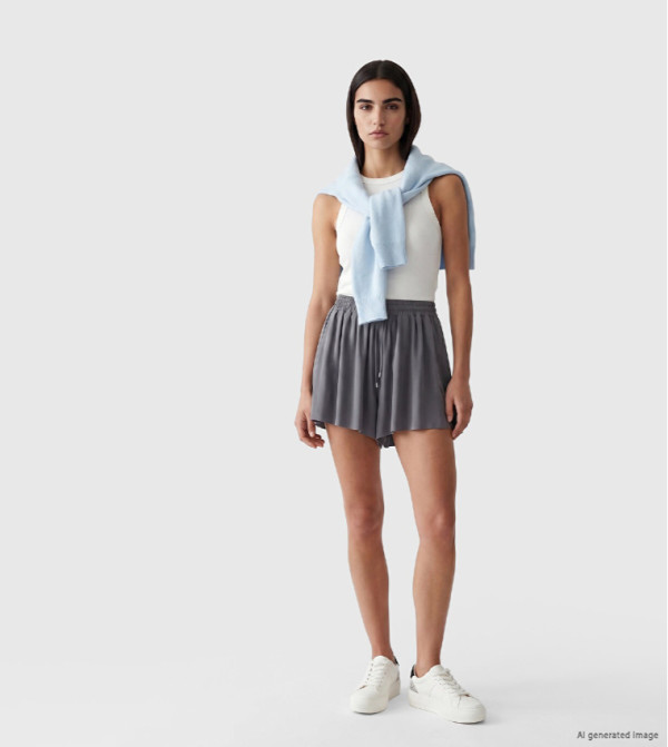 LC Waikiki  Casual Shorts - Grey Casual Shorts
