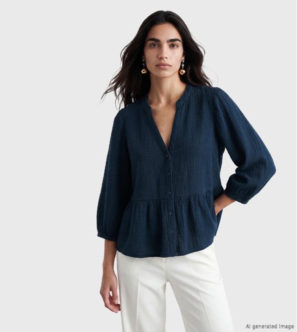 LC Waikiki  Tops - Navy Casual Tops
