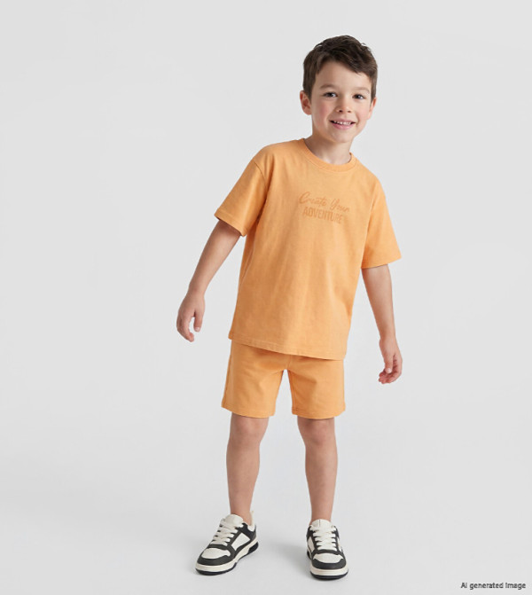 LC Waikiki  Top & Shorts - Orange Top & Shorts
