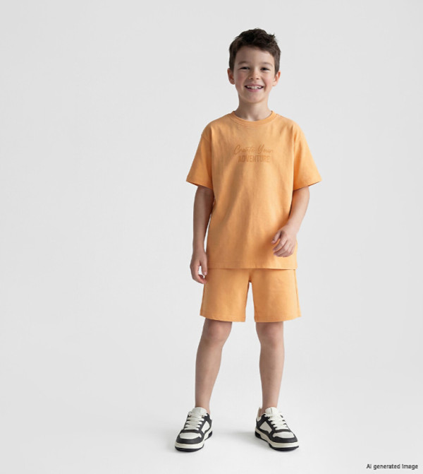 LC Waikiki  Top & Shorts - Orange Top & Shorts