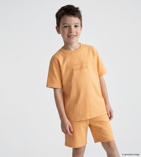 LC Waikiki  Top & Shorts - Orange Top & Shorts