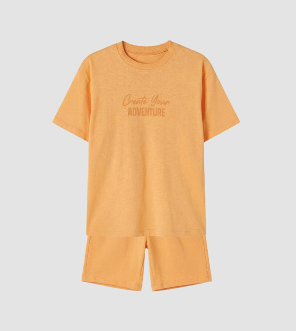 LC Waikiki  Top & Shorts - Orange Top & Shorts