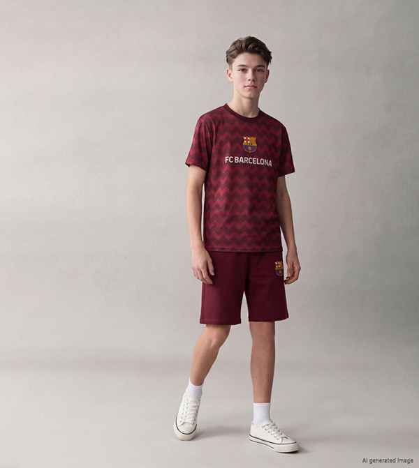 اٍل سي واي كيكي  ملابس رياضة - بورغندي Jerseys