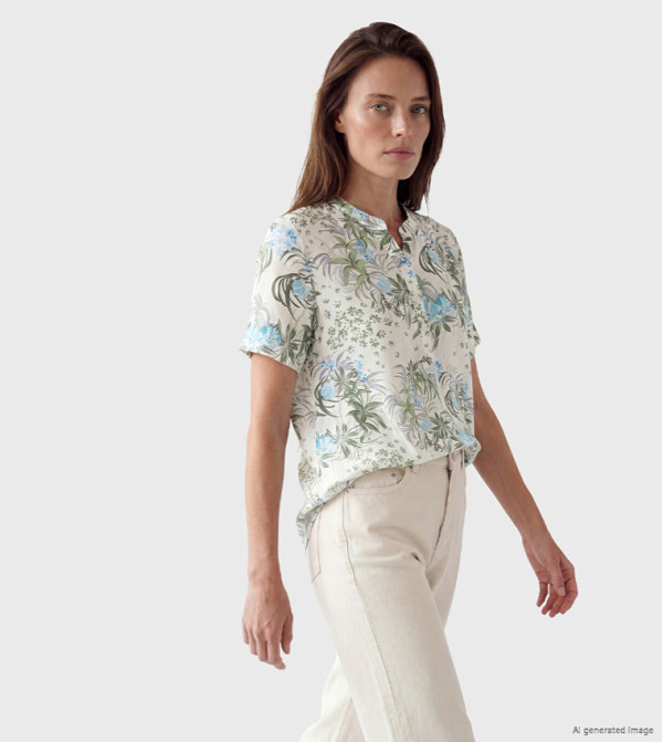 اٍل سي واي كيكي  توبات كاجوال  - بيج Casual Tops