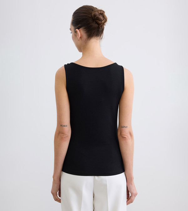 اٍل سي واي كيكي  توبات بلا أكمام  - أسود Sleeveless Tops
