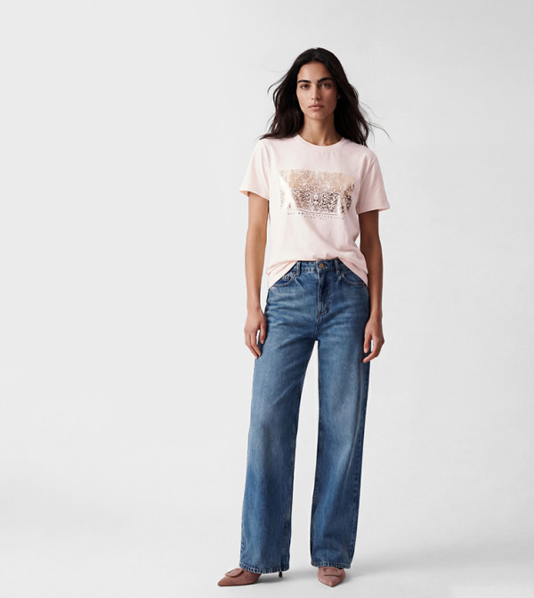 اٍل سي واي كيكي  تيشيرتات  كم قصير  - أوف وايت  Short Sleeve T-Shirts