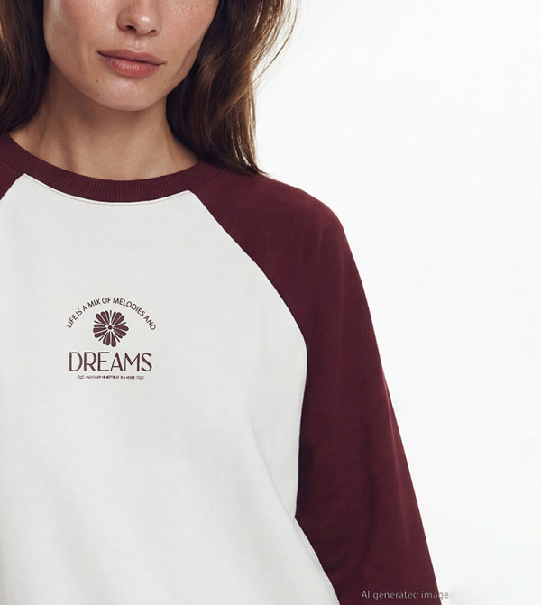 LC Waikiki  Long Sleeve T-Shirts - Cream Long Sleeve T-Shirts