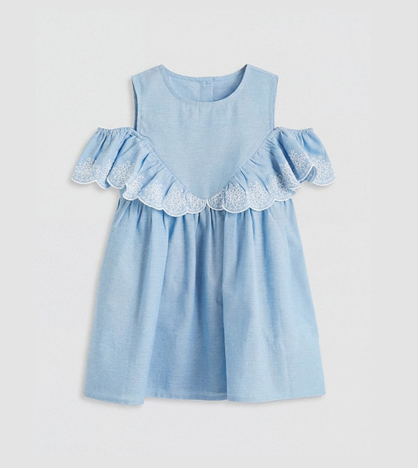 LC Waikiki cobalt-and-ochre - Blue Casual Dress
