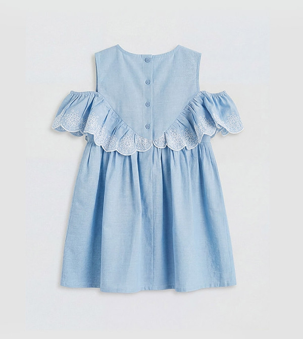 LC Waikiki cobalt-and-ochre - Blue Casual Dress