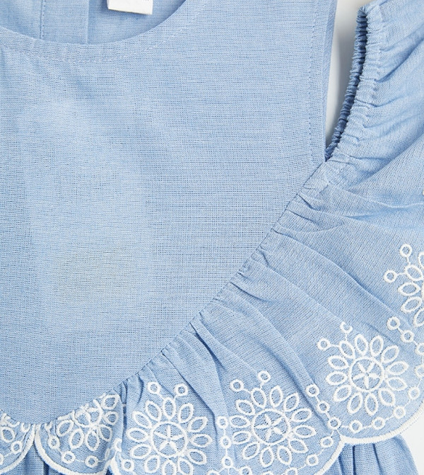 LC Waikiki cobalt-and-ochre - Blue Casual Dress