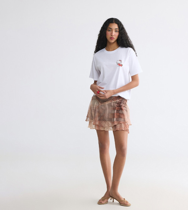 اٍل سي واي كيكي  تيشيرتات - أبيض Short Sleeve T-Shirts
