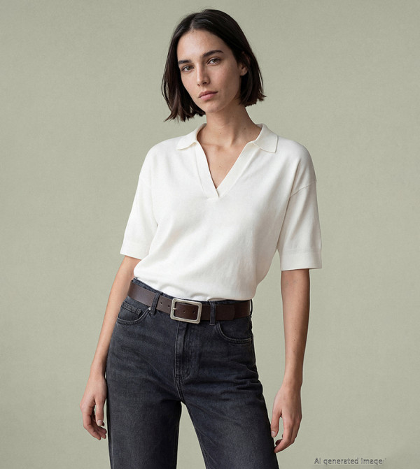 LC Waikiki  Polo T-Shirts - Off White Polo T-shirts