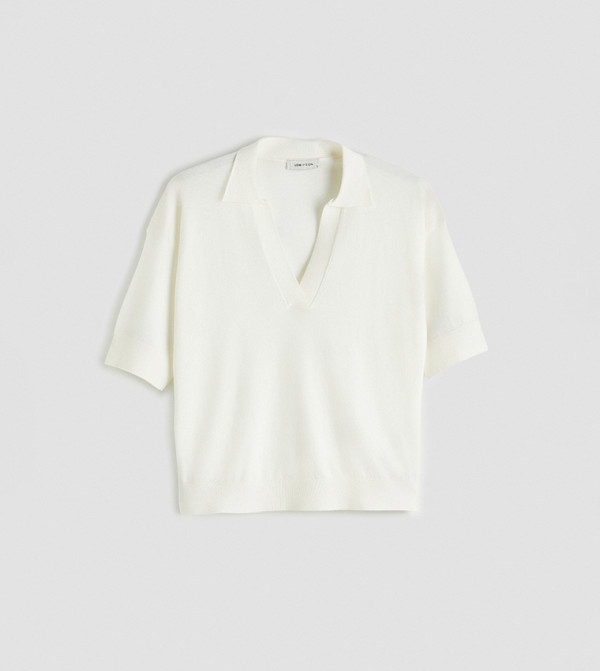 LC Waikiki  Polo T-Shirts - Off White Polo T-shirts