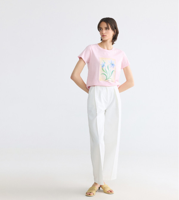 اٍل سي واي كيكي  تيشيرتات  كم قصير  - وردي Short Sleeve T-Shirts