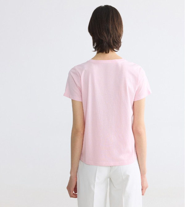 اٍل سي واي كيكي  تيشيرتات  كم قصير  - وردي Short Sleeve T-Shirts