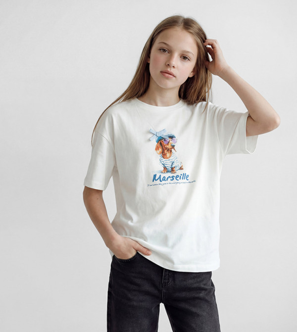 LC Waikiki built-for-play-k - Off White T-Shirts