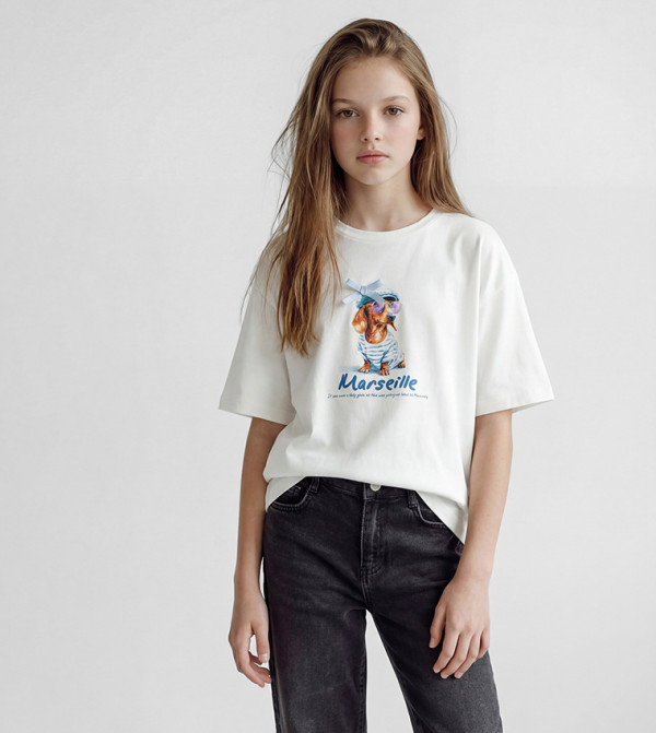 LC Waikiki built-for-play-k - Off White T-Shirts
