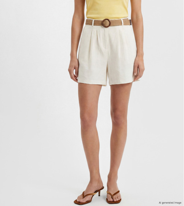 LC Waikiki  Shorts - Off White Casual Shorts