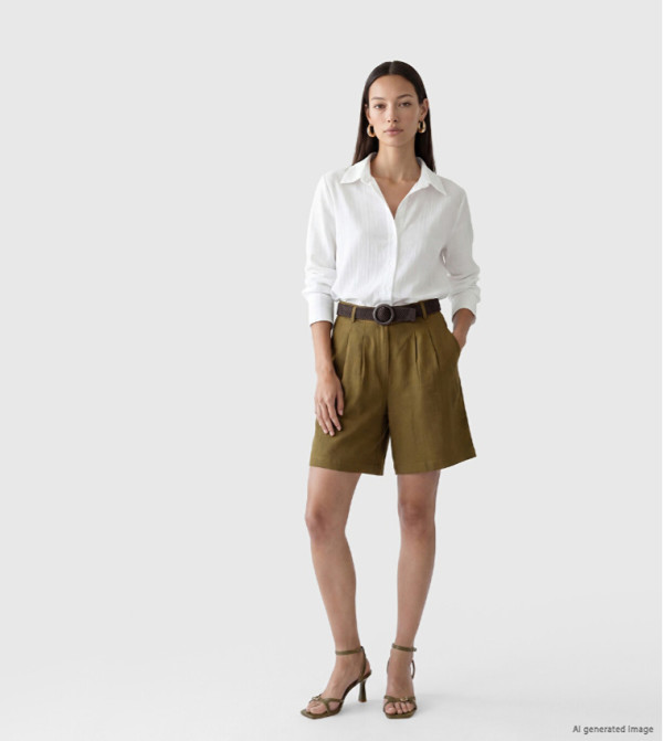 LC Waikiki  Shorts - Green Casual Shorts