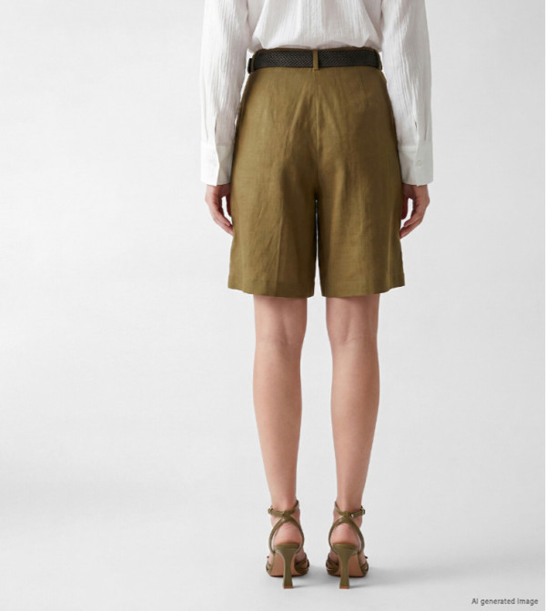LC Waikiki  Shorts - Green Casual Shorts