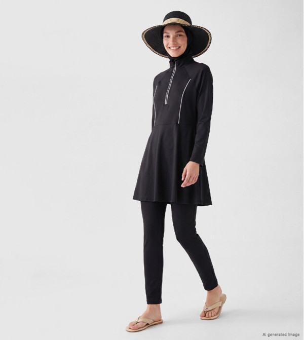 LC Waikiki  Swimwear - BLACK Hijab Swimsuit