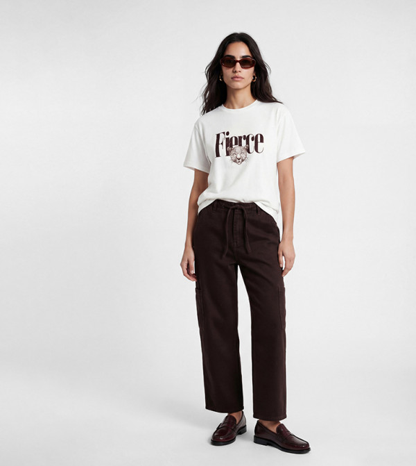 LC Waikiki  Wide Leg Jeans - Brown Wide Leg Jeans