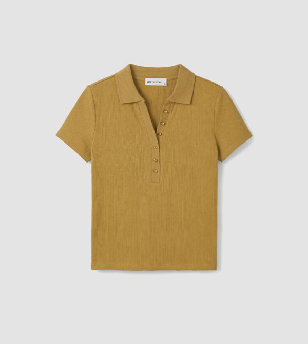 LC Waikiki  Polo T-Shirts - Yellow Polo T-shirts