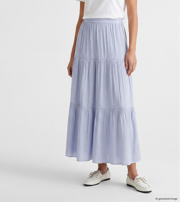 اٍل سي واي كيكي  تنانير طويلة - أرجواني Maxi Skirts