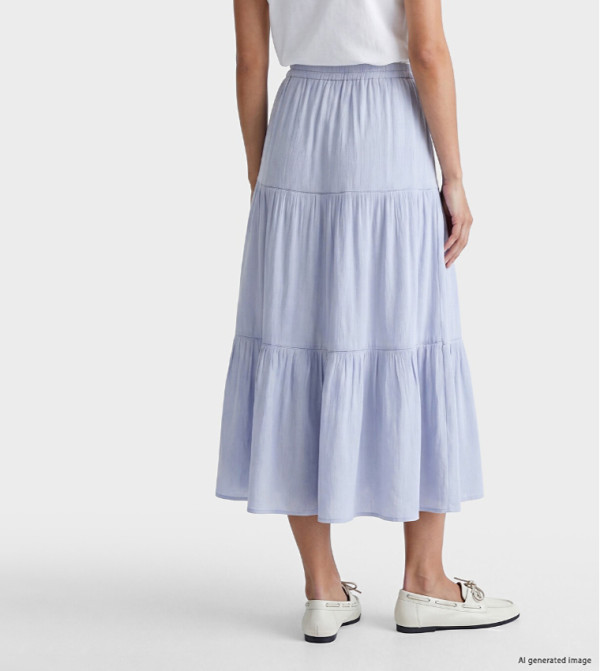 اٍل سي واي كيكي  تنانير طويلة - أرجواني Maxi Skirts