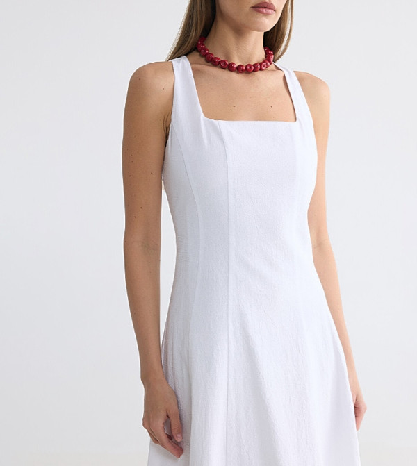 LC Waikiki  Midi Dresses - White Midi Dresses
