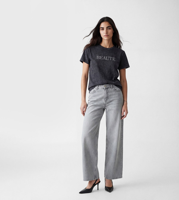اٍل سي واي كيكي  تيشيرتات - رمادي Short Sleeve T-Shirts