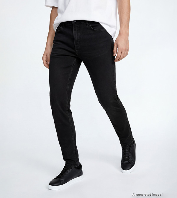 LC Waikiki  Clothing - BLACK Straight Jeans