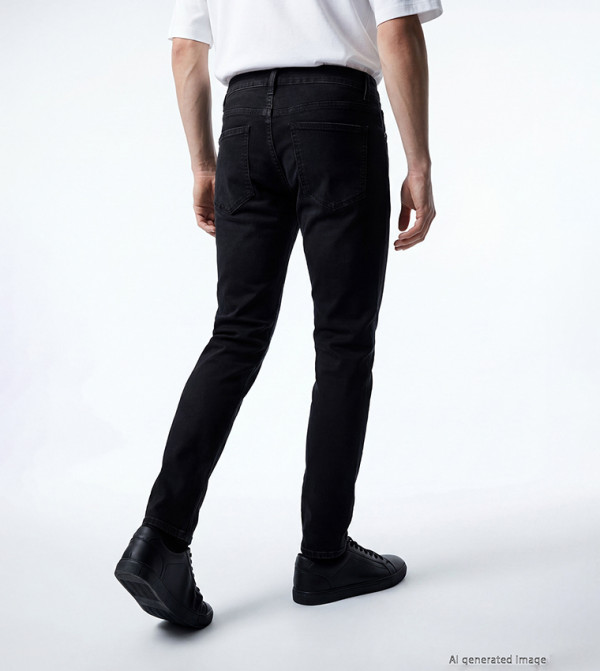 LC Waikiki  Clothing - BLACK Straight Jeans