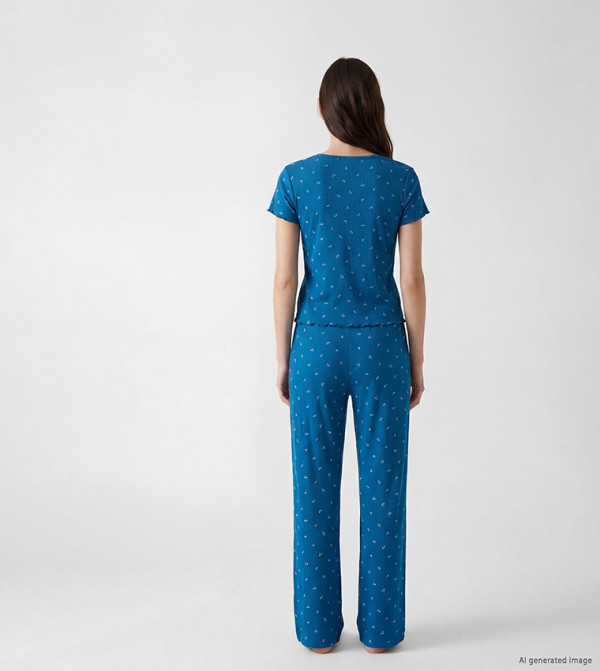LC Waikiki  Pyjama Set - Dark Blue Pyjama Set