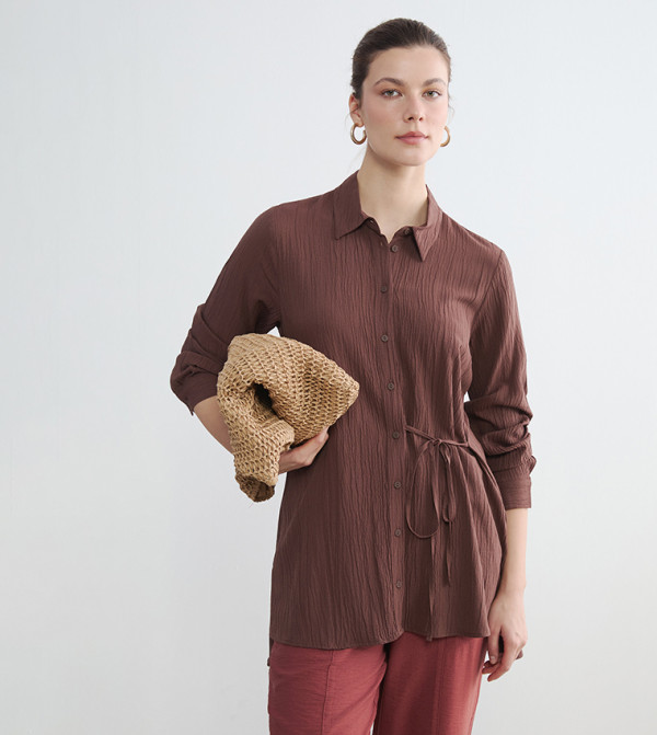 LC Waikiki  Tunics - Brown Sleeveless Tops