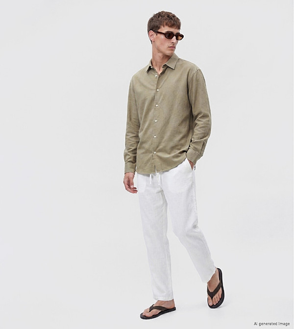 LC Waikiki  Casual Pants - White Casual Pants