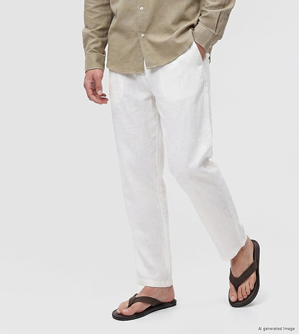 LC Waikiki  Casual Pants - White Casual Pants