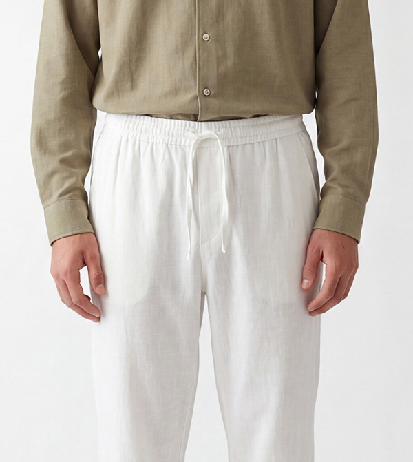 LC Waikiki  Casual Pants - White Casual Pants