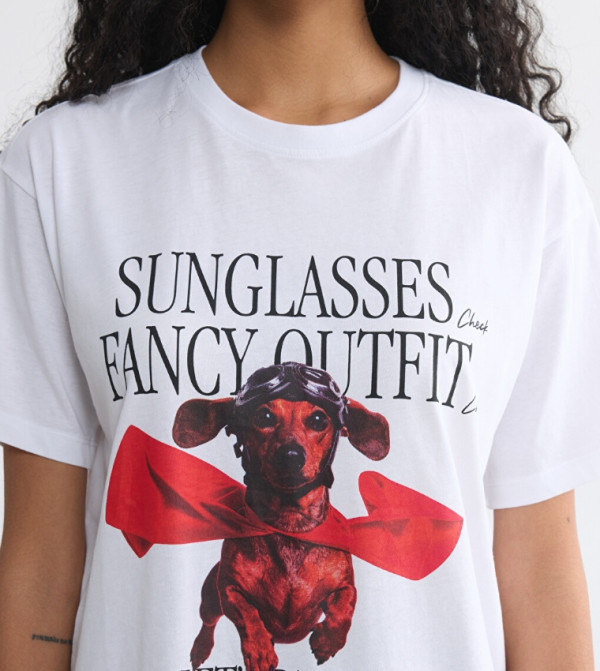 اٍل سي واي كيكي  micro-checks - أبيض Short Sleeve T-Shirts