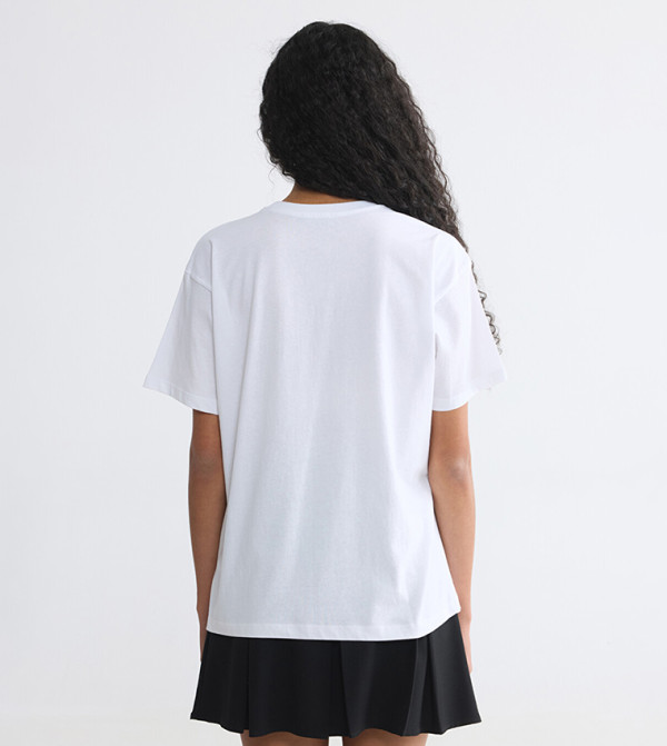 اٍل سي واي كيكي  micro-checks - أبيض Short Sleeve T-Shirts