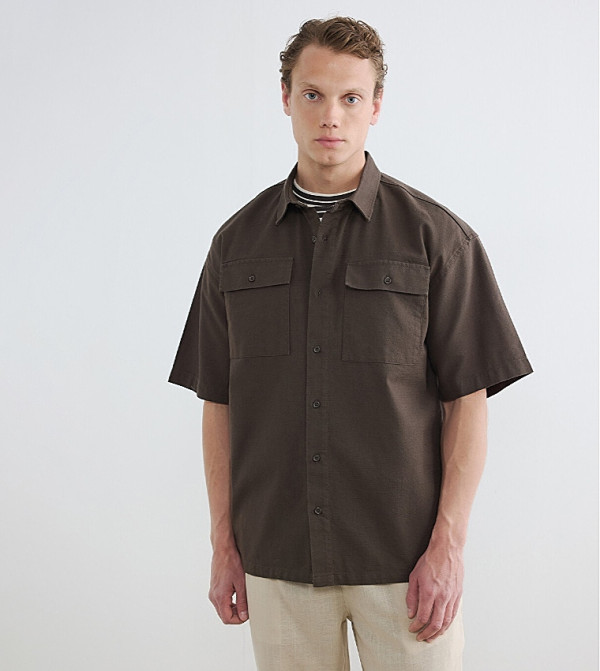 LC Waikiki  Short Sleeves - Brown Short Sleeves