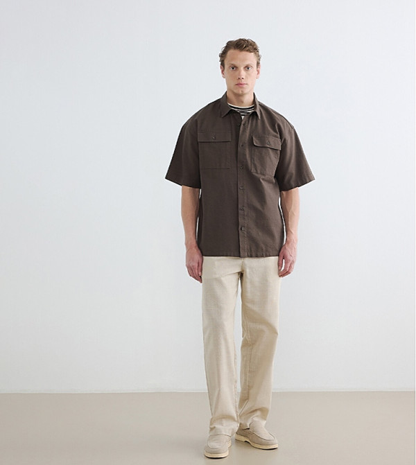 LC Waikiki  Short Sleeves - Brown Short Sleeves