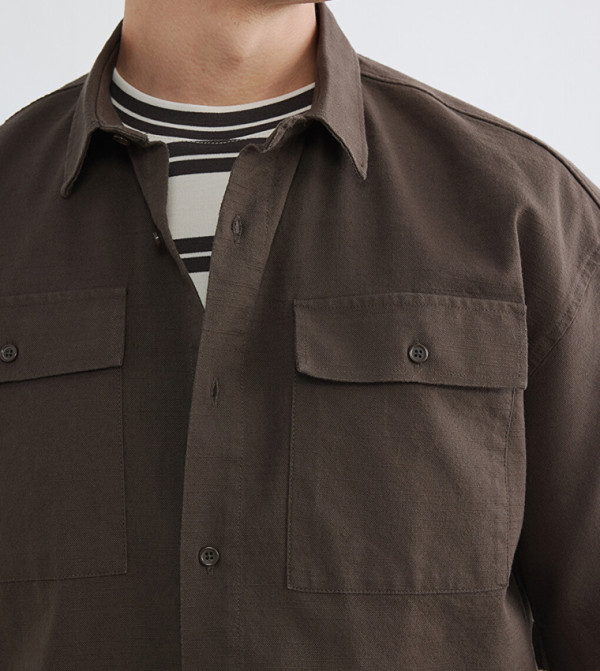 LC Waikiki  Short Sleeves - Brown Short Sleeves